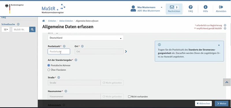 Balkonkraftwerk Anmeldung Registrierung Schritt 12